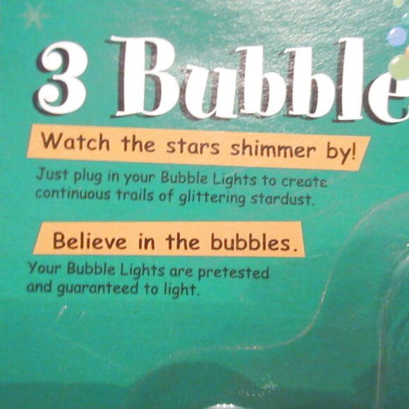 New Vintage Bethlehem Glitter Stars Bubble Light Bulbs for Christmas Tree Socket - Picture 4 of 12